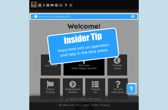 Insider tip: blue areas in myTRS