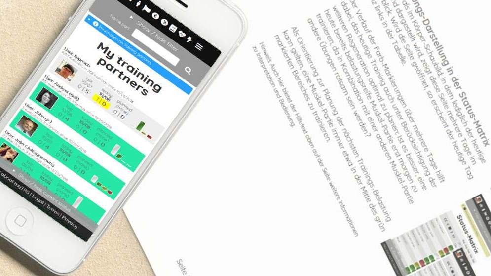 myTRS: Online-Tool für Muskelaufbau und Kraftsport